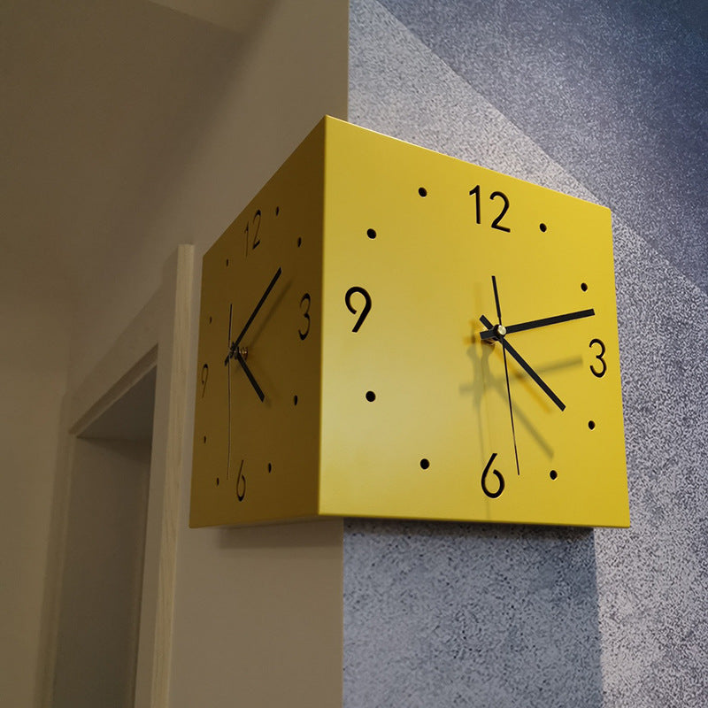 BEAUTY WATCH - Nuevo reloj de pared lámpara luminosa creativa de doble cara para la esquina de la sala de estar