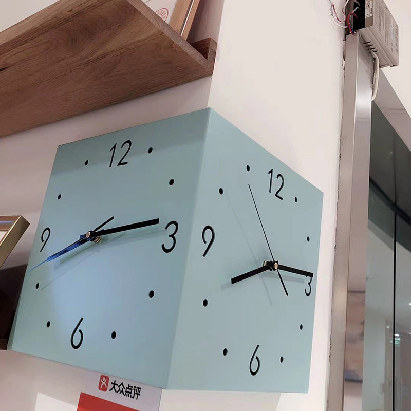 BEAUTY WATCH - Nuevo reloj de pared lámpara luminosa creativa de doble cara para la esquina de la sala de estar