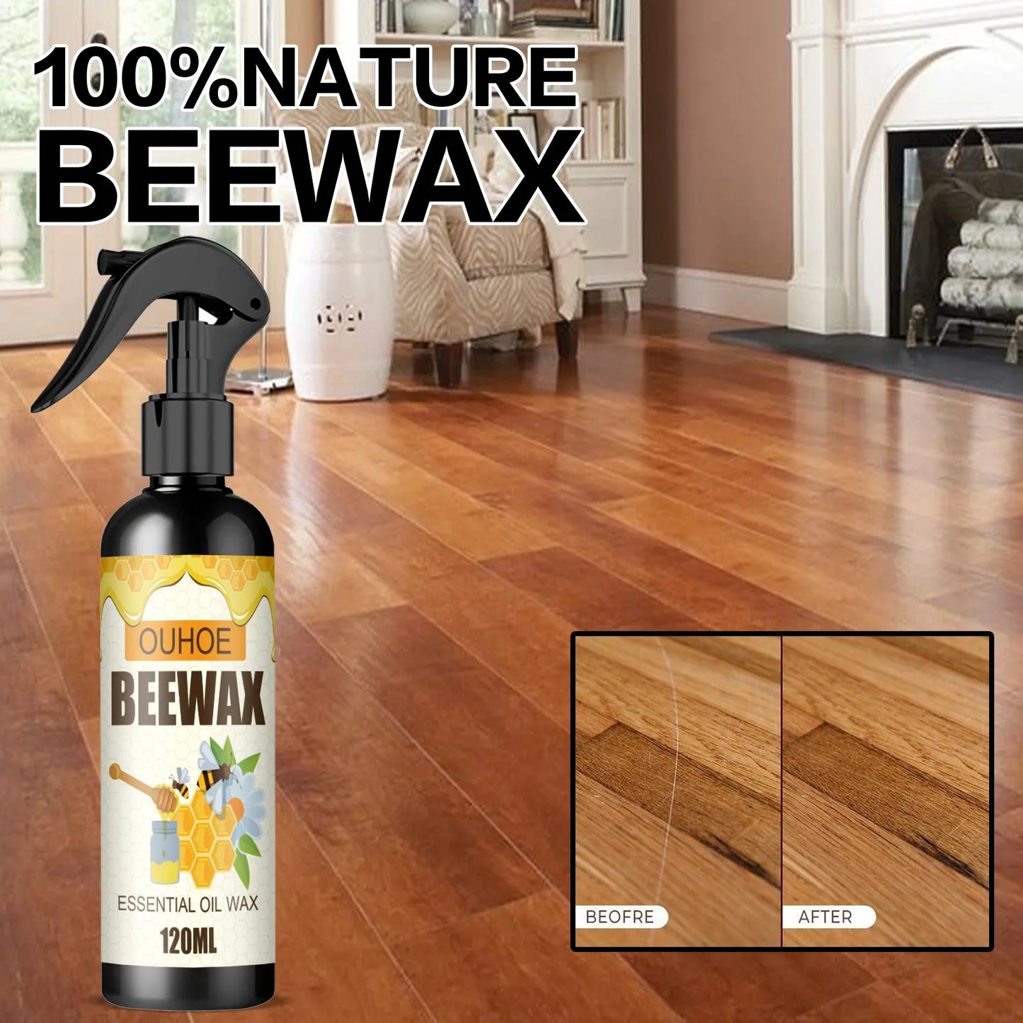 Abrillantador de madera Beewax (2 + 1 DE REGALO)