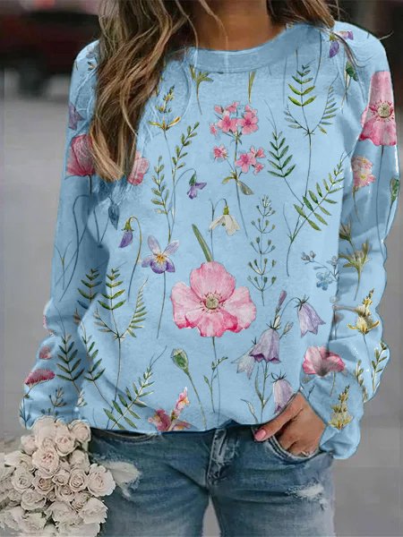 Sudadera de flores